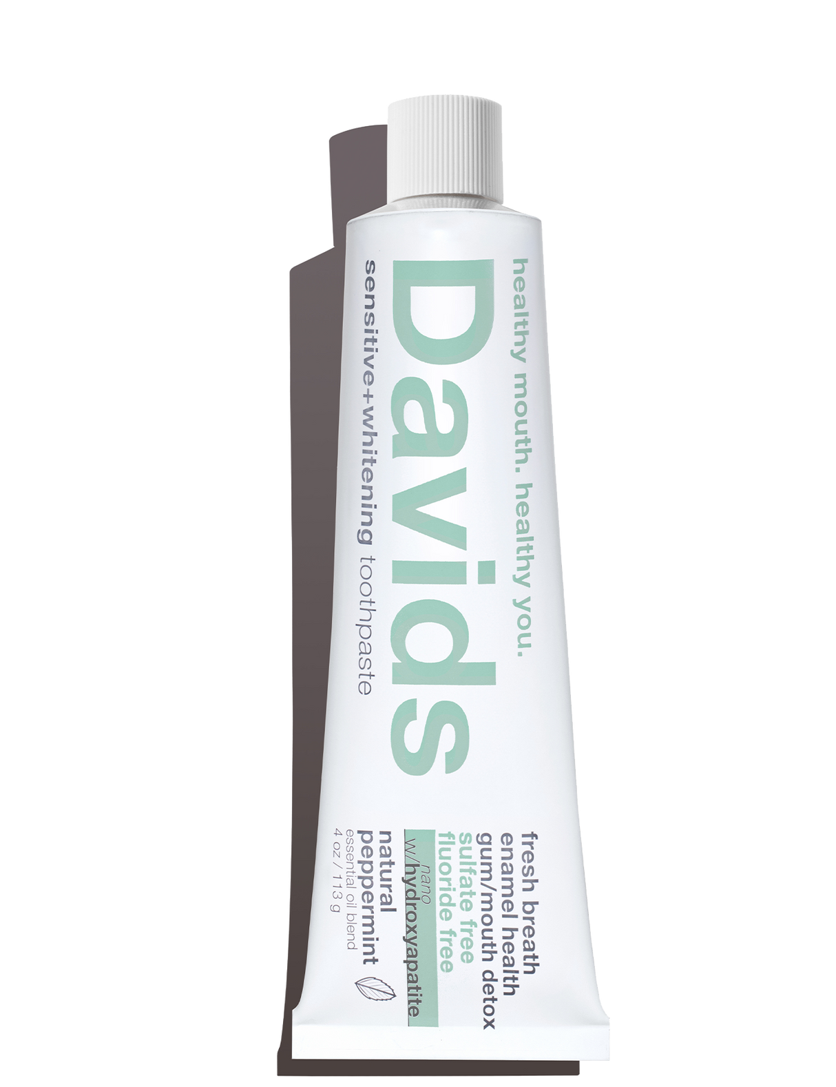 Davids Sensitive + Whitening Nano-Hydroxyapatite Premium Toothpaste - Peppermint