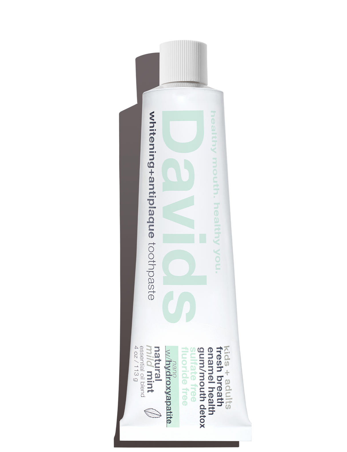 Davids Kids + Adults Nano-Hydroxyapatite Premium Toothpaste - Mild Mint