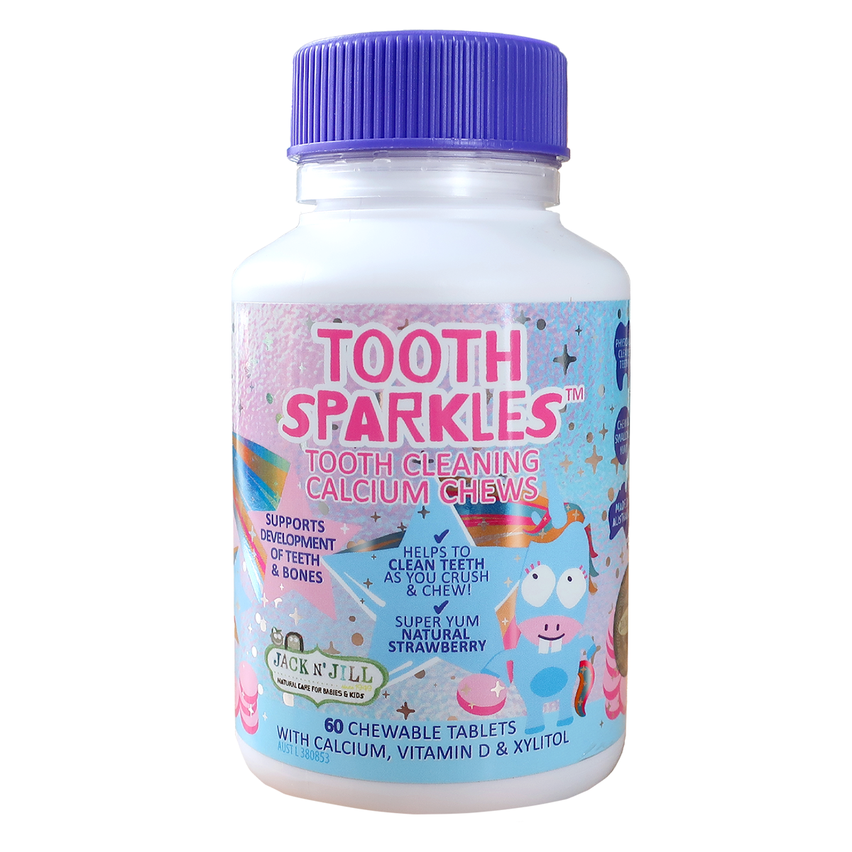 Jack N' Jill Tooth Sparkles 60 pack - Tooth Cleaning chews