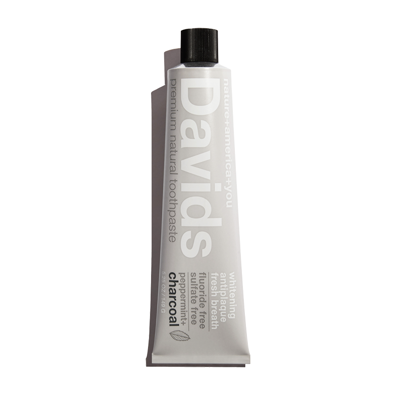 Davids Premium Toothpaste - Charcoal + Peppermint