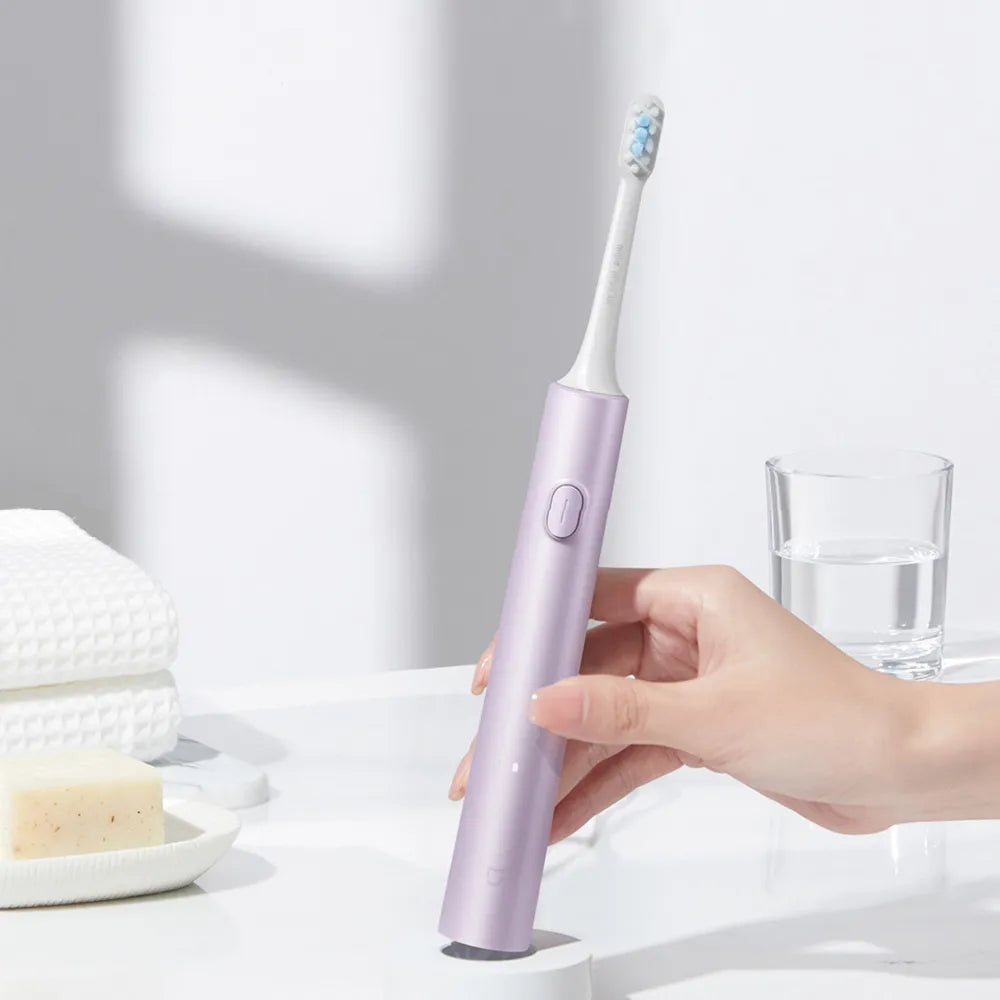 XIAOMI MIJIA T302 Electric Toothbrush Purple Charging Stand