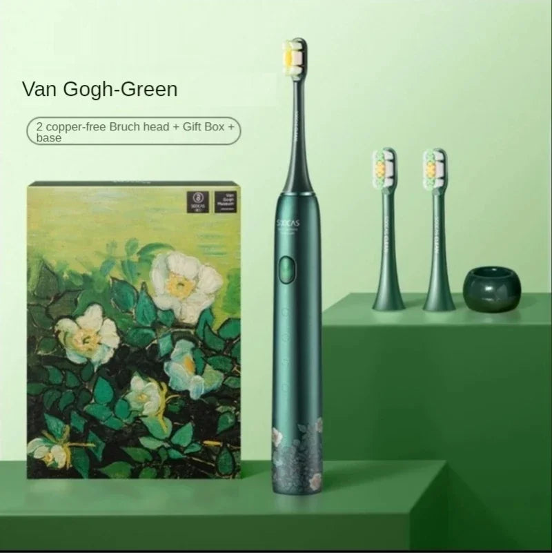  SOOCAS X3U Electric Toothbrush Van Gogh Green Gift Box