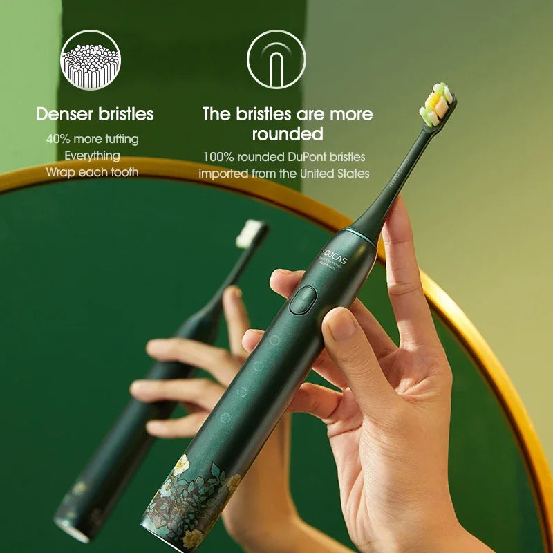  SOOCAS X3U Electric Toothbrush Van Gogh Green Bristles