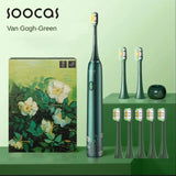 SOOCAS X3U Electric Toothbrush Van Gogh Green Package