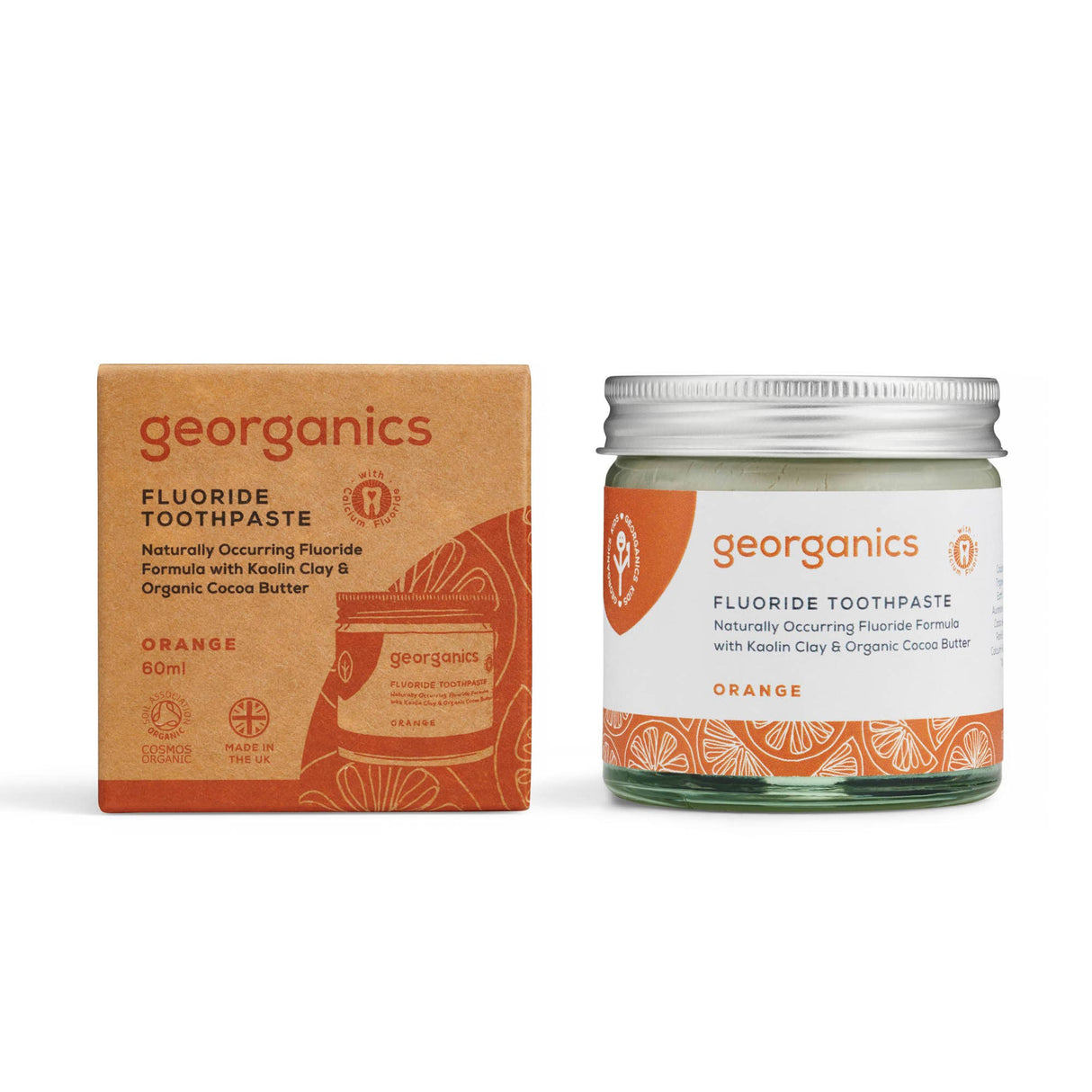 Georganics Fluoride Toothpaste - Orange