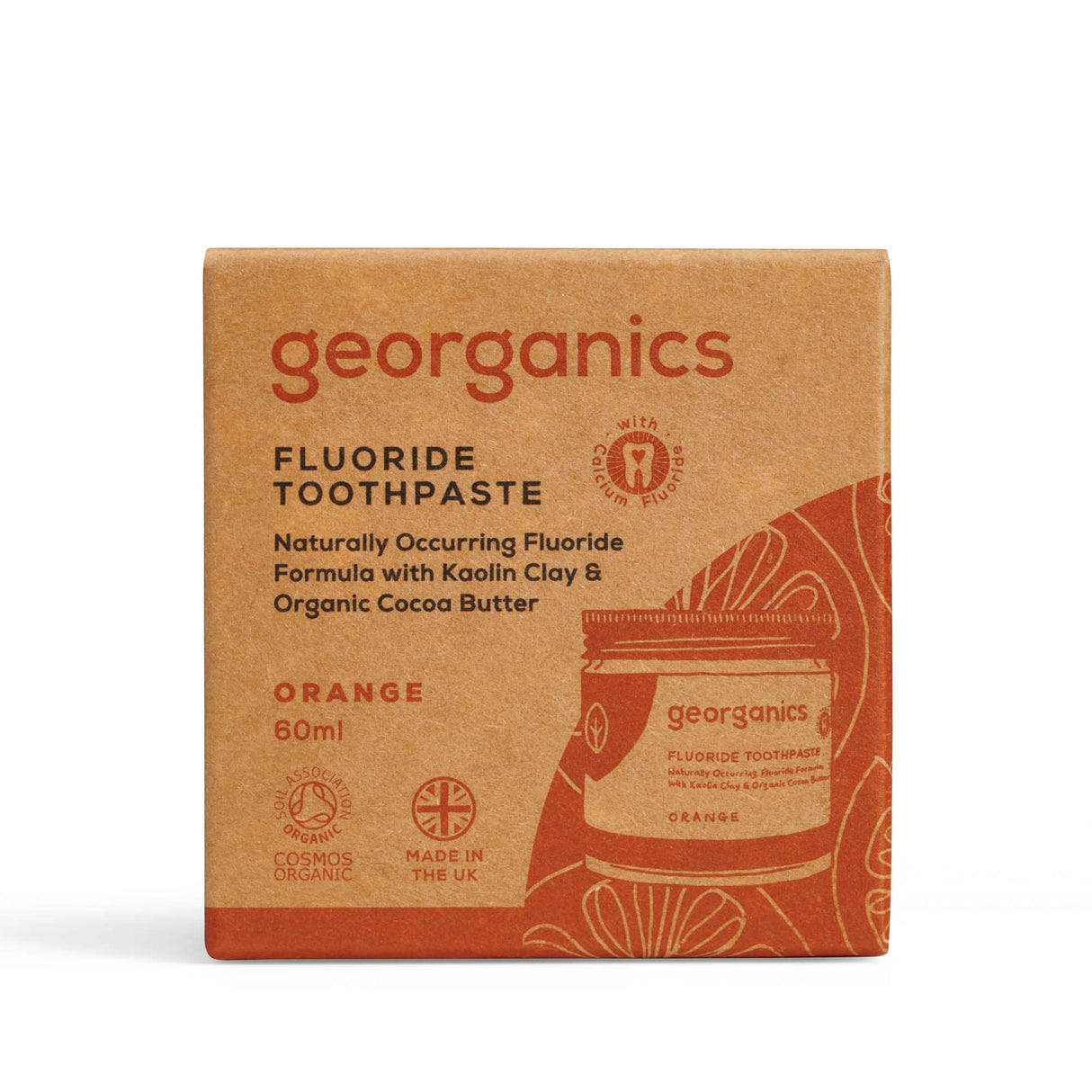 Georganics Fluoride Toothpaste - Orange